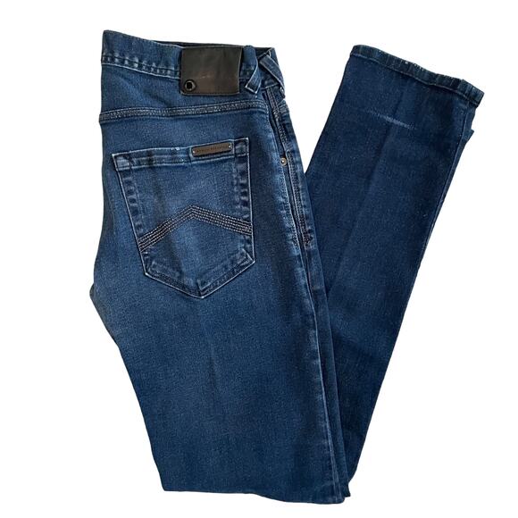 ARMANI EXCHANGE Men's J130 Classic Dark Indigo Skinny Jeans Denim Blue Size 31